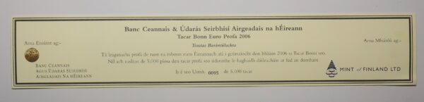 IRELAND:  OFFICIAL PROOF MINT SET 2006.  UNCIRCULATED - Image 6