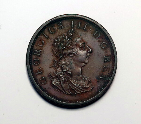 IRELAND HIBERNIA PENNY  1805. GEORGE 111. - Image 2