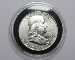 USA :  FRANKLIN SILVER HALF DOLLAR 1963.