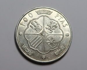 SPAIN : SILVER 100 PESETAS 1966. GENERAL FRANCO