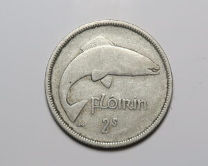 IRELAND: IRISH SILVER FLORIN 1928.  FIRST YEAR OF ISSUE.
