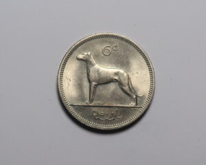 IRELAND: IRISH SIXPENCE 1967. UNC.