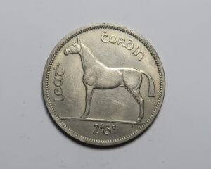 IRELAND HALFCROWN 1962.