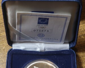 GREECE : SILVER PROOF 10 EURO 2004. OLYMPIC GAMES ATHENS 2004.