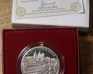AUSTRIA : SILVER PROOF 10 EURO 2008. SECKAU ABBEY.