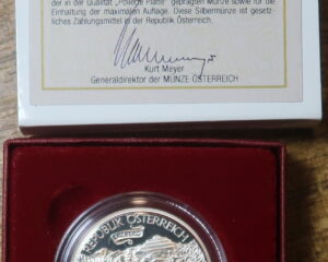 AUSTRIA : SILVER PROOF 10 EURO 2010. ERZBERG MINE .