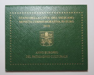 VATICAN : OFFICIAL TWO EURO  2018. UNC IN DISPLAY FOLDER