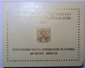 VATICAN : OFFICIAL TWO EURO  2017. UNC IN DISPLAY FOLDER.