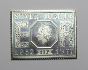 GREAT BRITAIN :  SILVER STAMPS OF ROYAL MAIL.   SILVER JUBILEE 1952-1977.