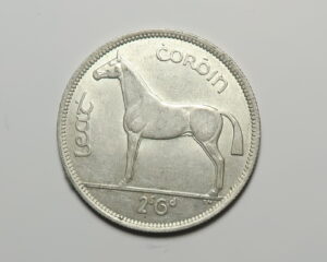 IRELAND: IRISH SILVER HALF CROWN 1940.