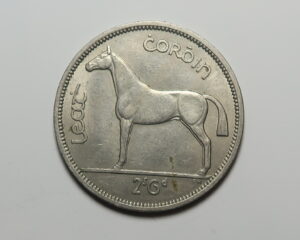 IRELAND HALFCROWN 1959.