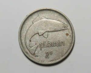 IRELAND: IRISH SILVER FLORIN 1928.  FIRST YEAR OF ISSUE.