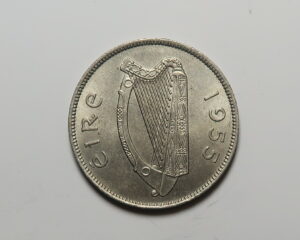 IRELAND: IRISH FLORIN 1955. UNC .