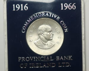 IRELAND:  TEN SHILLING COIN 1966 .P.H. PEARSE. GOLDEN JUBILEE 1916 - 1966. PROVINCIAL BANK OF IRELAND.