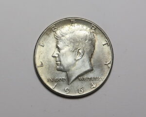 USA :  KENNEDY SILVER HALF DOLLAR 1964.