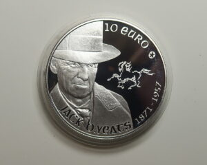 IRELAND 10 EURO SILVER PROOF 2012. JACK B. YEATS. IN CAPSULE.