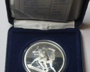 GREECE : SILVER PROOF 10 EURO 2004. OLYMPIC GAMES ATHENS 2004.