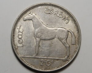 IRELAND: IRISH SILVER HALF CROWN 1940.