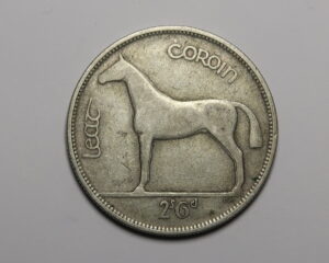 IRELAND: IRISH SILVER HALF CROWN 1931.
