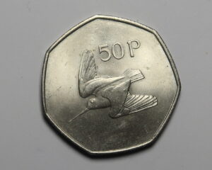 IRELAND : FIFTY PENCE 1970. UNC