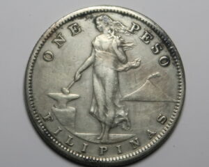 PHILIPPINES :  SILVER ONE PESO 1907.S.