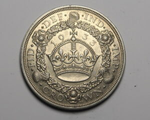 GREAT BRITAIN SILVER WREATH CROWN 1933.