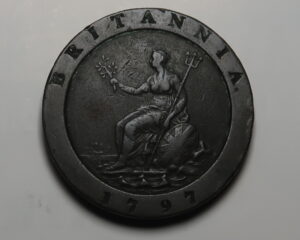 GREAT BRITAIN :  CARTWHEEL TWOPENCE 1797  GEORGE 111.