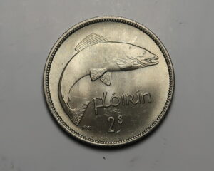 IRELAND: IRISH FLORIN 1955. UNC .