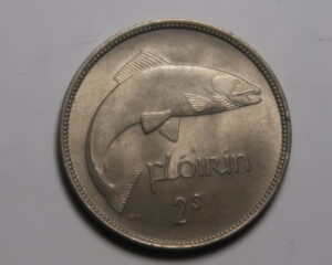 IRELAND: IRISH FLORIN 1954.