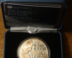 IRELAND 15 EURO SILVER PROOF COIN. 2026.  SEAN O'CASEY. "THE PLOUGH & THE STARS"