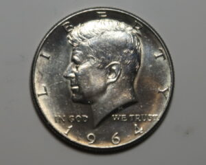 USA :  KENNEDY SILVER HALF DOLLAR 1964.