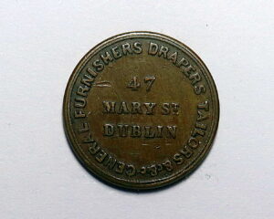 IRELAND : DUBLIN: FARTHING TOKEN 1841 . TODD BURNS & CO.