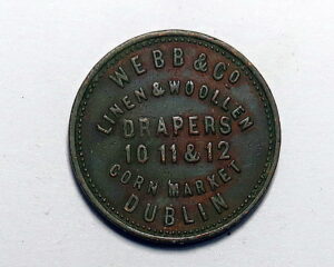 IRELAND : DUBLIN : VICTORIAN FARTHING TOKEN . WEBB & CO.