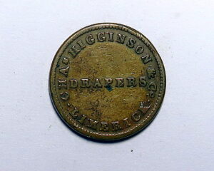 IRELAND : LIMERICK: VICTORIAN FARTHING TOKEN .  HIGGINSON & CO. LIMERICK.