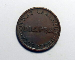 IRELAND : WATERFORD FARTHING TOKEN 1841. CONWAY CARLETON.