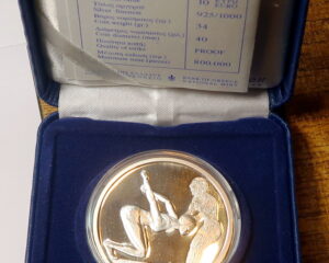 GREECE : SILVER PROOF 10 EURO 2004. OLYMPIC GAMES ATHENS 2004.