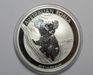 AUSTRALIA : SILVER DOLLAR  2015.  1 OZ. FINE SILVER.  KOALA.